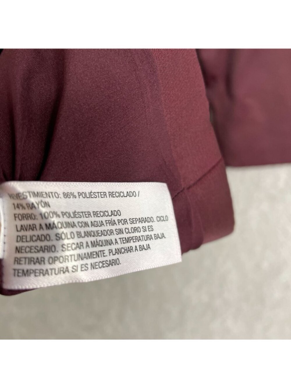 NWT A New Day Women's Size L Burgundy Double-Breasted Blazer Jacket J1833 - Picture 5 of 8
